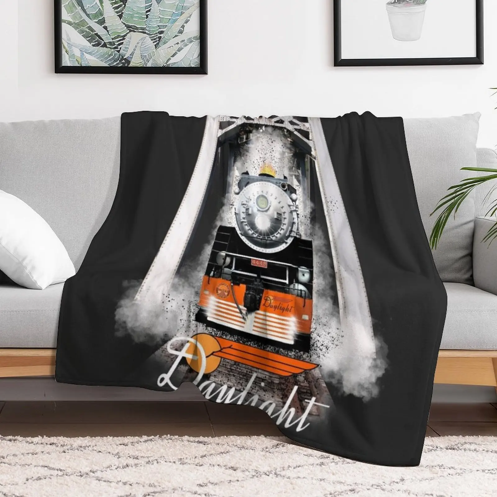 Легендарное одеяло Southern Pacific 4449 Daylight Steam Locomotive от Motormaniac летние одеяла с