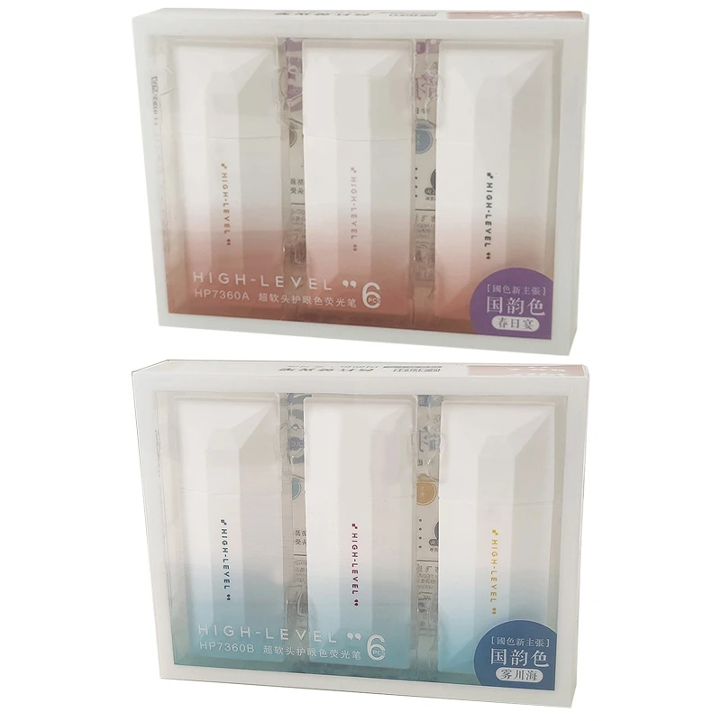 

6 шт. милые маркеры, нетоксичные маркеры с наконечником в виде зубила для награды в рождественском стиле, наполнитель для сумки, школьные поощрения