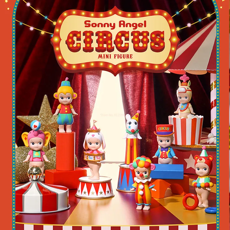 

New Sonny Angel Blind Box Circus Troupe Come On Circus Series Mystery Box Toys Guess Bag Doll Surprise Box Anime Figure Gifts