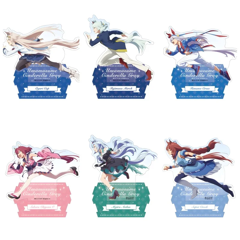 Фото Акриловая фигурка-подставка Umamusume: Pretty Derby 15 см Gold Ship Mejiro McQueen, модель для косплея, игрушка, подарок на день рождения, украшение, брелок №1