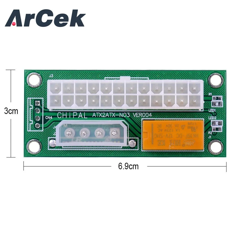 Адаптер питания ATX на SATA Molex 24pin 24P тройное реле адаптер для синхронизации и