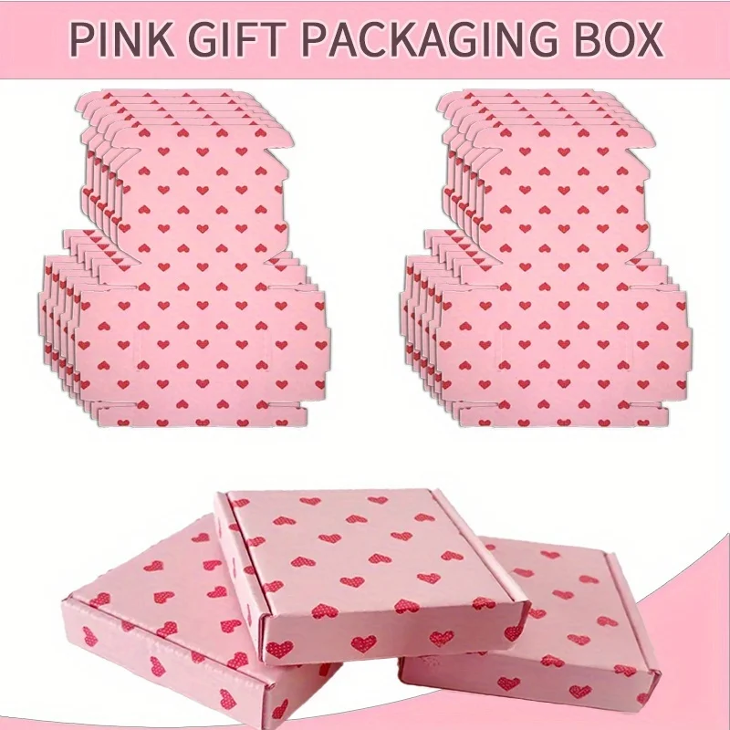 

Набор из 20 розовых подарочных коробок