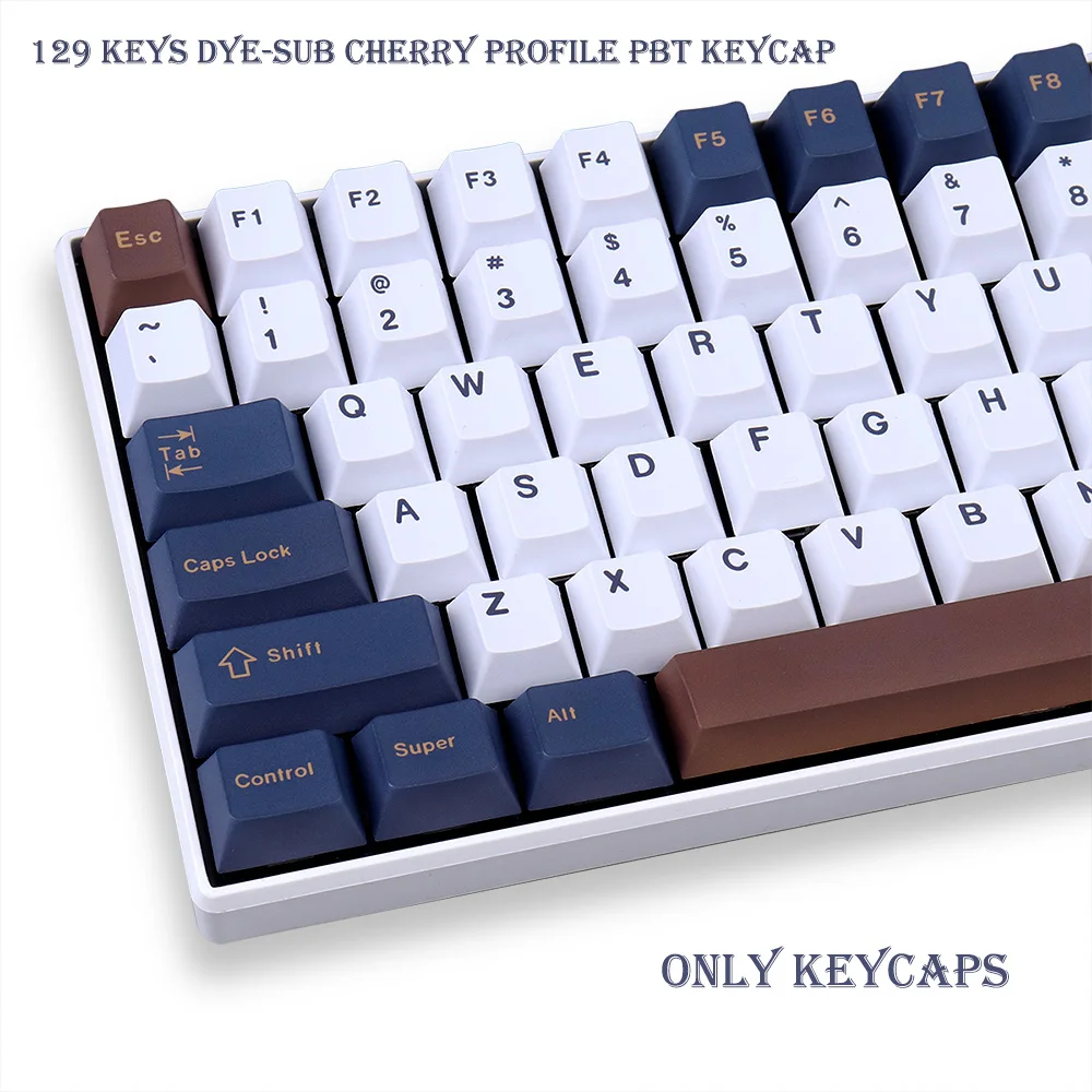 

PBT Keycap 129 Keys DYE-SUB Cherry Profile GMK FORMAL KeyCaps For Cherry MX Switch Mechanical Keyboard Anne Pro 2/GK61