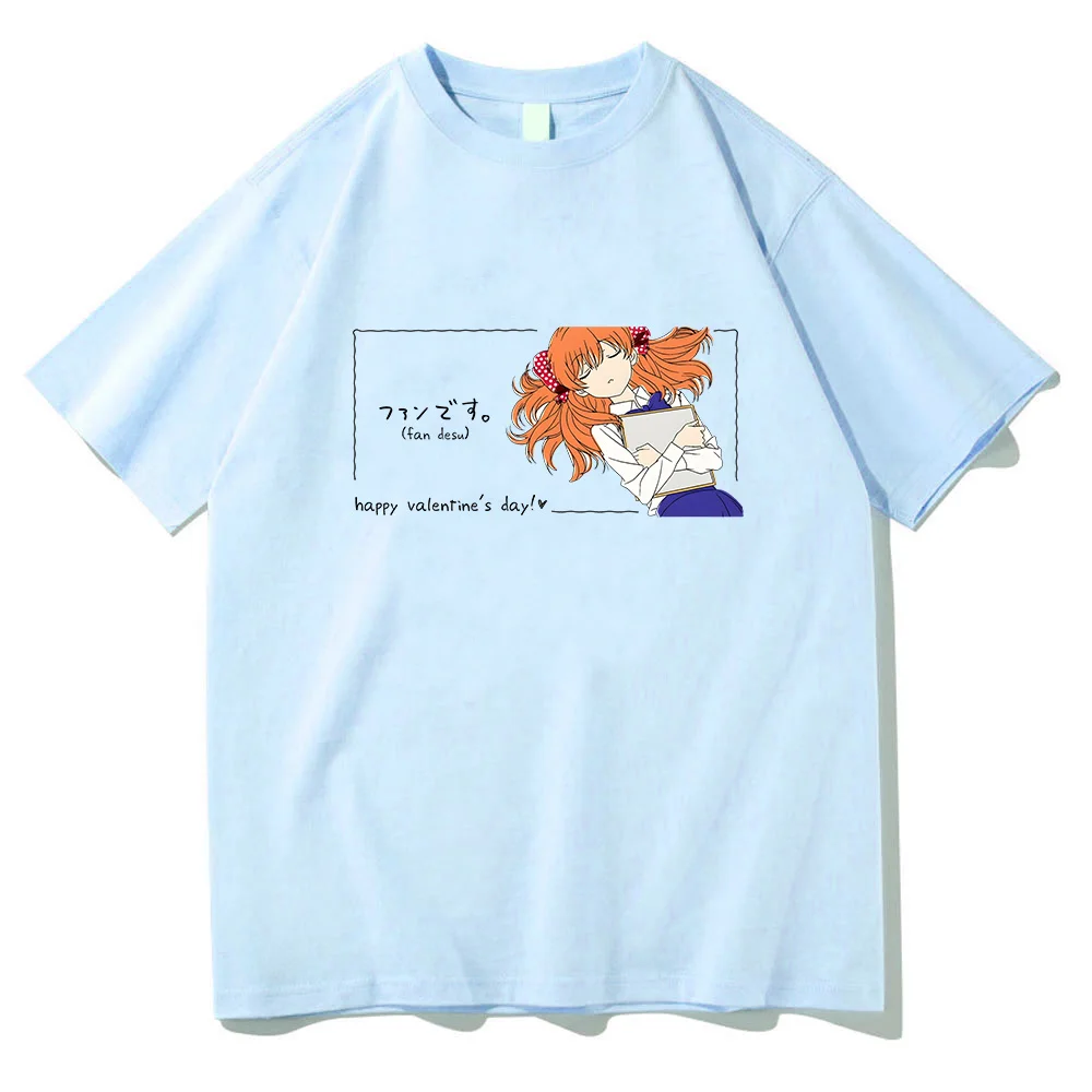 Monthly Girls' Nozaki-kun Chiyo Sakura Aesthetic T-shirts WOMEN 100% Cotton Short Sleeve T Shirts Cartoon Anime Graphic Regular