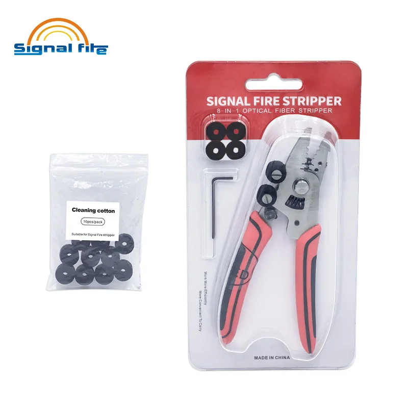 FTTH  8 in1 Optical Fiber Stripper Multifunctional optical fiber stripper Replaceable cleaning cotton ZSQ-08