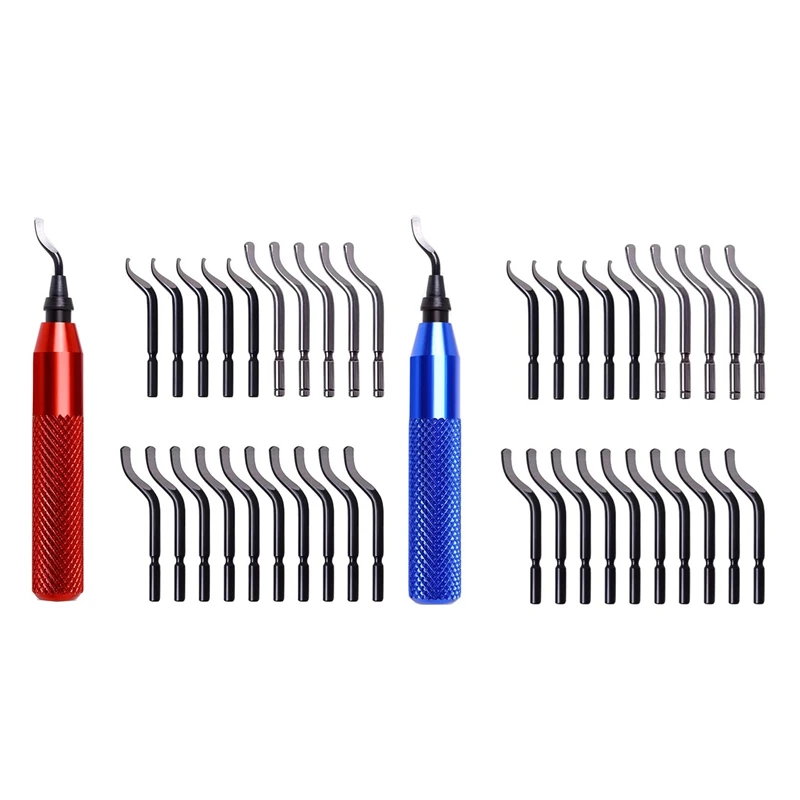 

Metal Deburring Tool Kit Rotary Deburring Cutters With 21 High-Speed Steel Rotary Burr Removal Blades For Wood