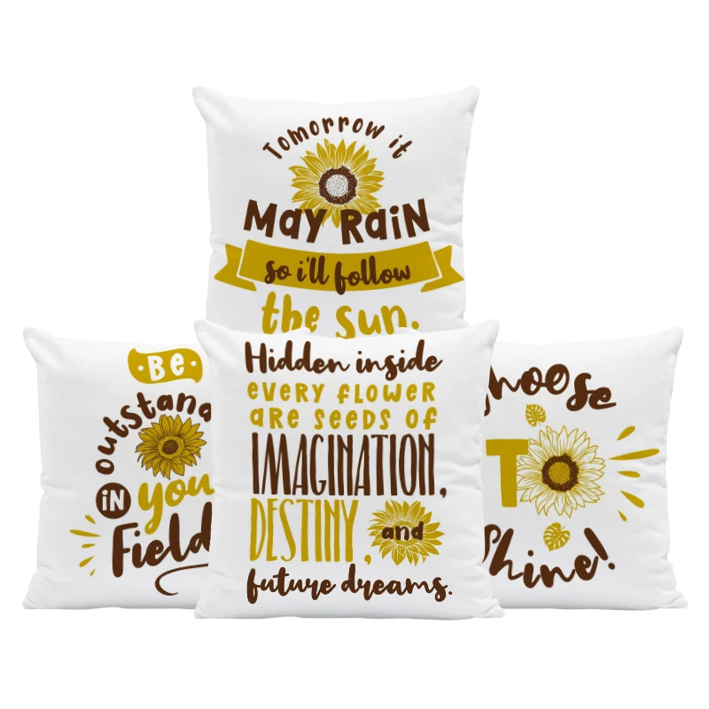 

Чехол на подушку с нордическим подсолнухом 45x45 см, бархатный чехол на молнии, украшение для дома, Наволочка на сиденье, шезлонг, малыш