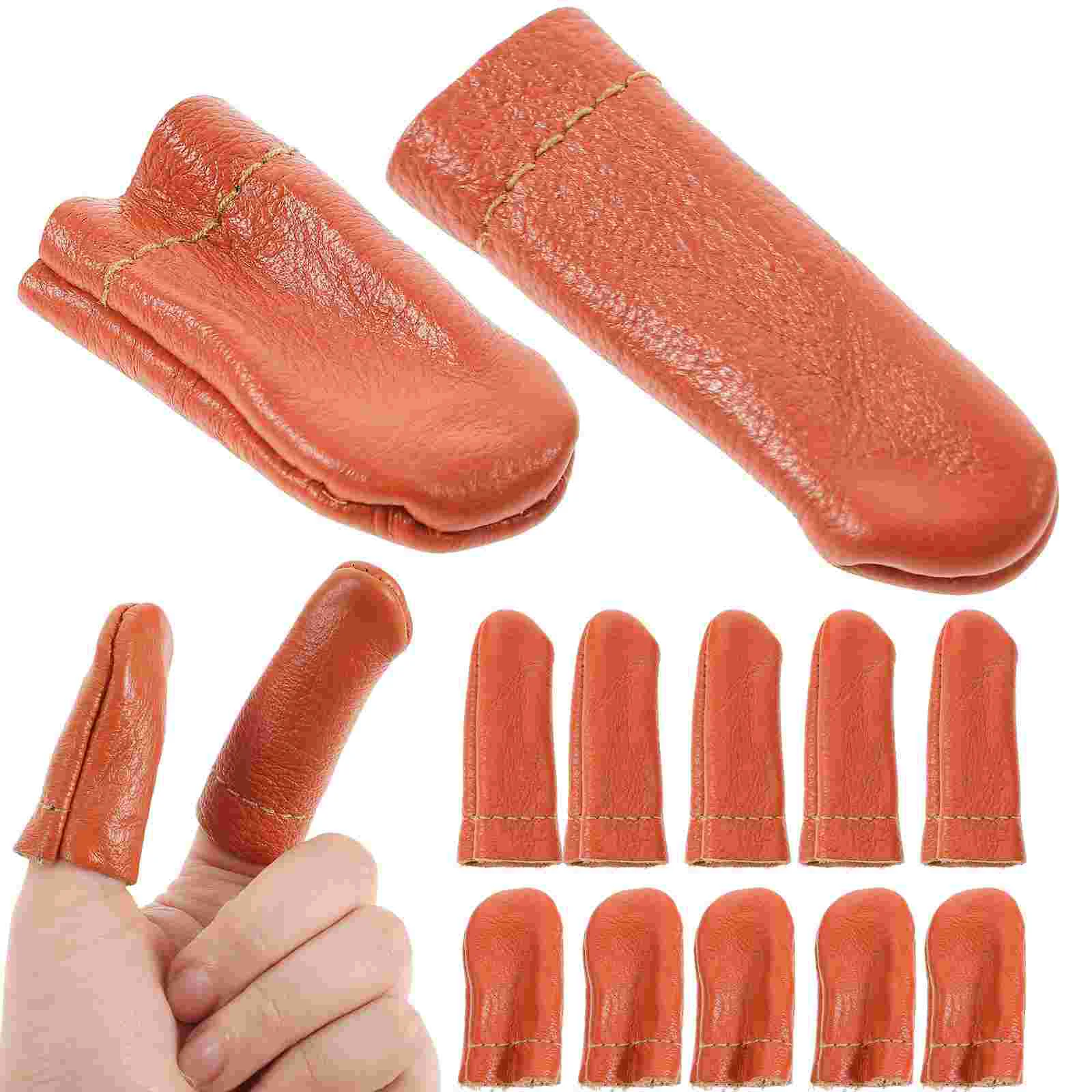 

Finger Sewingprotector Thimble Cots Guards Thumb Protectors Feltingneedle Knitting Guard Fingertip Covers Pu Cover Diy Condoms