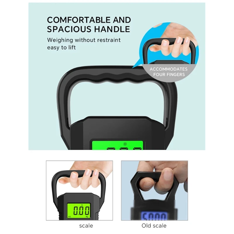 Весы подвесные цифровые с ЖК-дисплеем 60 кг/10 г