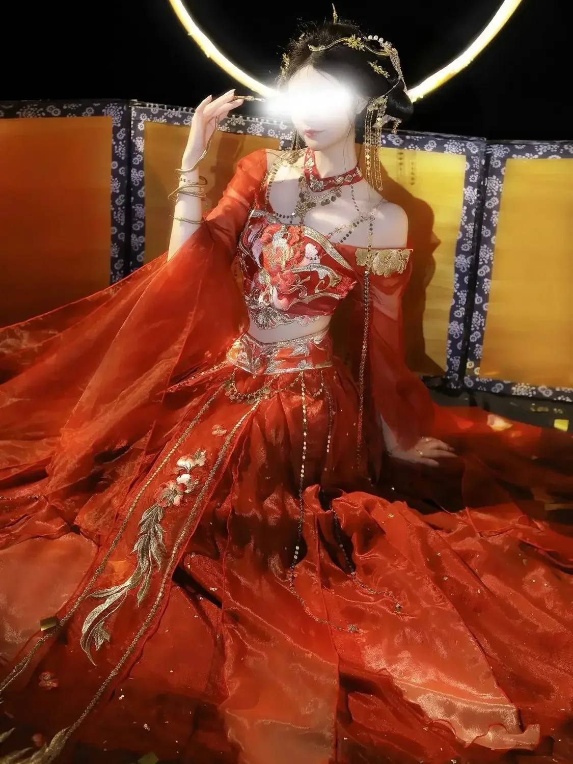 Feitian Hanfu одежда для фотосъемки в экзотическом стиле фотографии путешествий