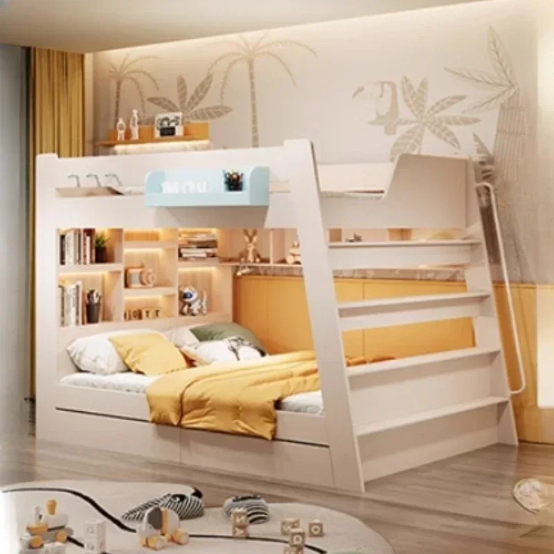 Детская двухъярусная кровать с рамкой в скандинавском стиле для гостиной