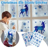 new wall stickers christmas glass sticker elk snowflake xmas decorations for home kids room christmas decals new year navidad