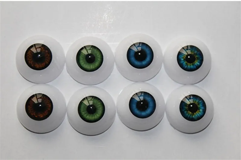 1 pairs 20mm /22mm / 24mm Reborn Doll / Bjd Doll Eyes Blue /brown /green /skyblue Eyeball for Reborn Dolls Accessories images - 6