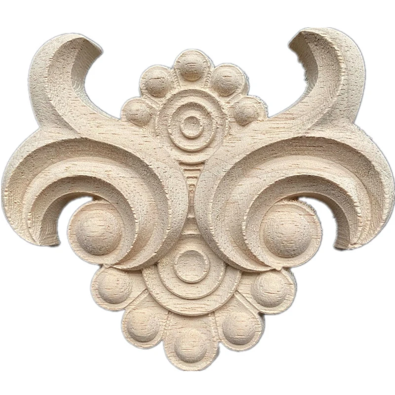 1 шт. резьба по дереву накладки розы Аппликации Наклейки для мебели античный
