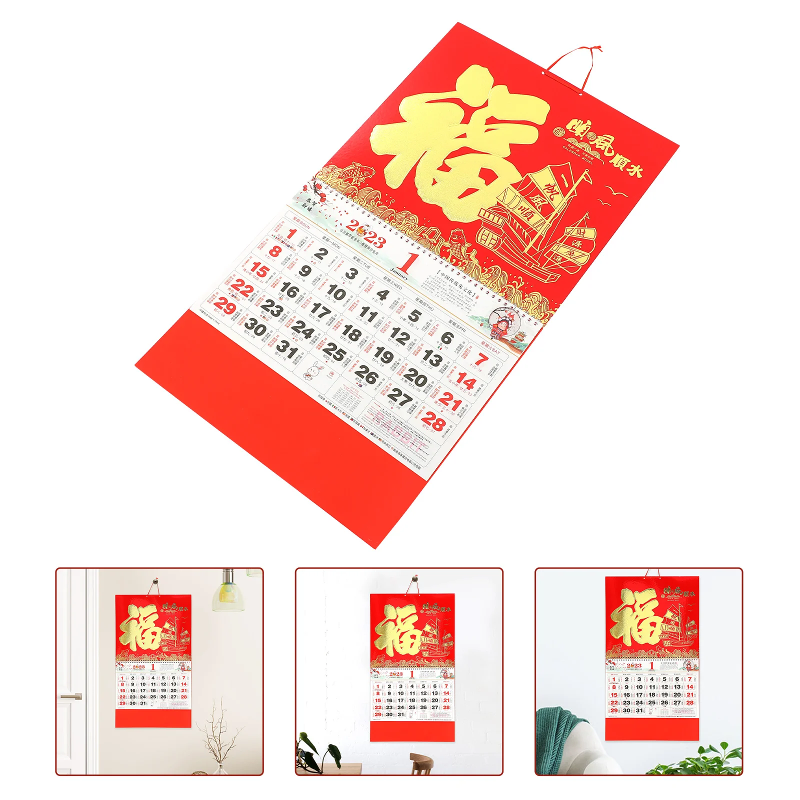 

Household Chinese Calendar Year of Rabbit Wall Calendar 2023 Year Calendar Decor