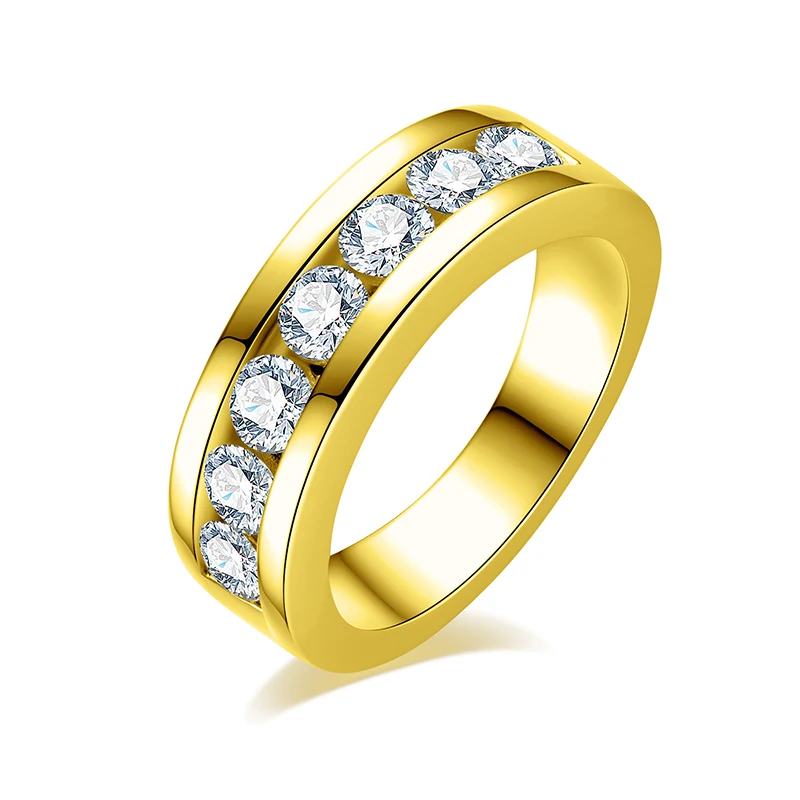 Обручальные мужские кольца с муассанитом 4 мм обручальное кольцо серебряным