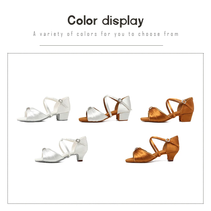 DKZSYIM Women Latin Dance Shoes Tango Salsa Dancing Shoes Ladies Girls Silk Ballroom Dance Shoes Salsa Sandals Suede Sole