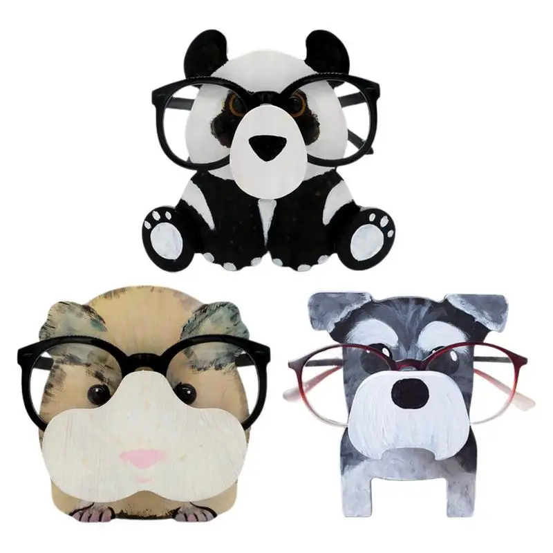 

Деревянный держатель для очков с животными, домашний аксессуар, Необычные Солнцезащитные очки, дисплей, подставка для солнцезащитных очков...