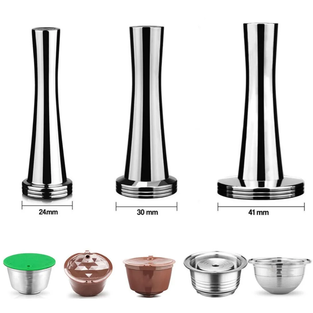 

Stainless Steel Coffee Tamper Hammer For Espresso Capsule Press Tool 24MM/30MM/41MM For Espresso Grinder/coffee Tamper