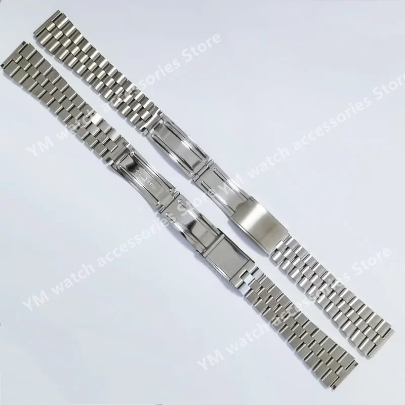 Stainless Steel President Straight End 19mm Replacement 6139 KS  80's Pogue Bracelet Watch Band Strap Fit for  SKX Watch