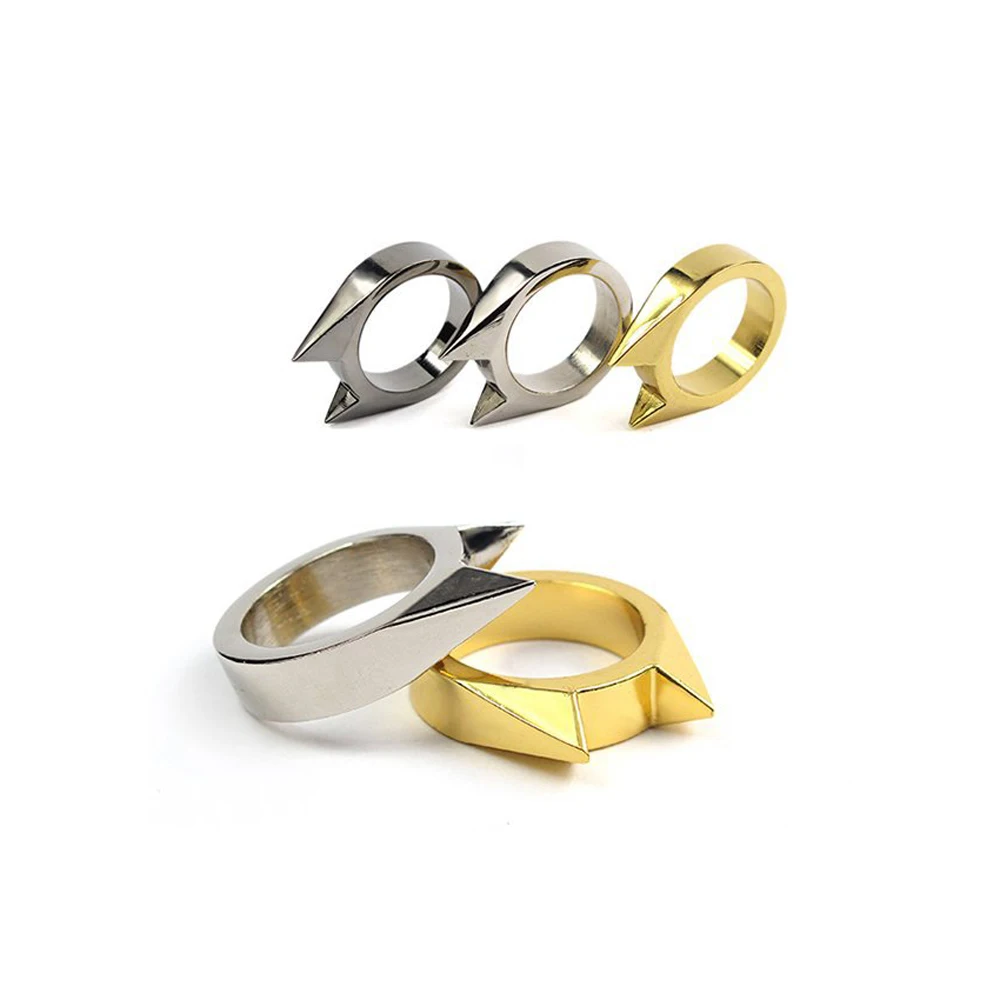 

Self Defense Ring Women Men Safety Survival Ring Portable Finger Weapons Anti-wolf Self Protection Knuckles Weapon Ring Personal