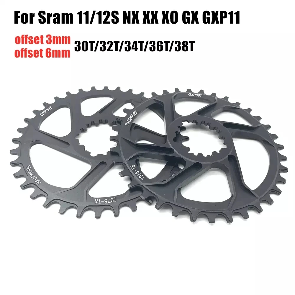 

Цепь RACEWORK для горного велосипеда, Звездочка с кольцом для SRAM GXP XX1 X9 XO X01 gx Eagle NX, 30T 32T 34T 36T 38T