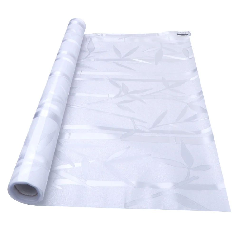 1 Roll Bamboo Pattern Window Films Privacy Window Film Static Cling Glass Door Film