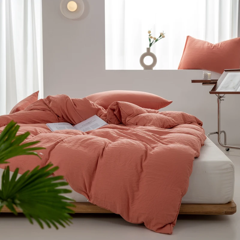 

Однотонный пододеяльник Dreamreal из 100% стираного хлопка