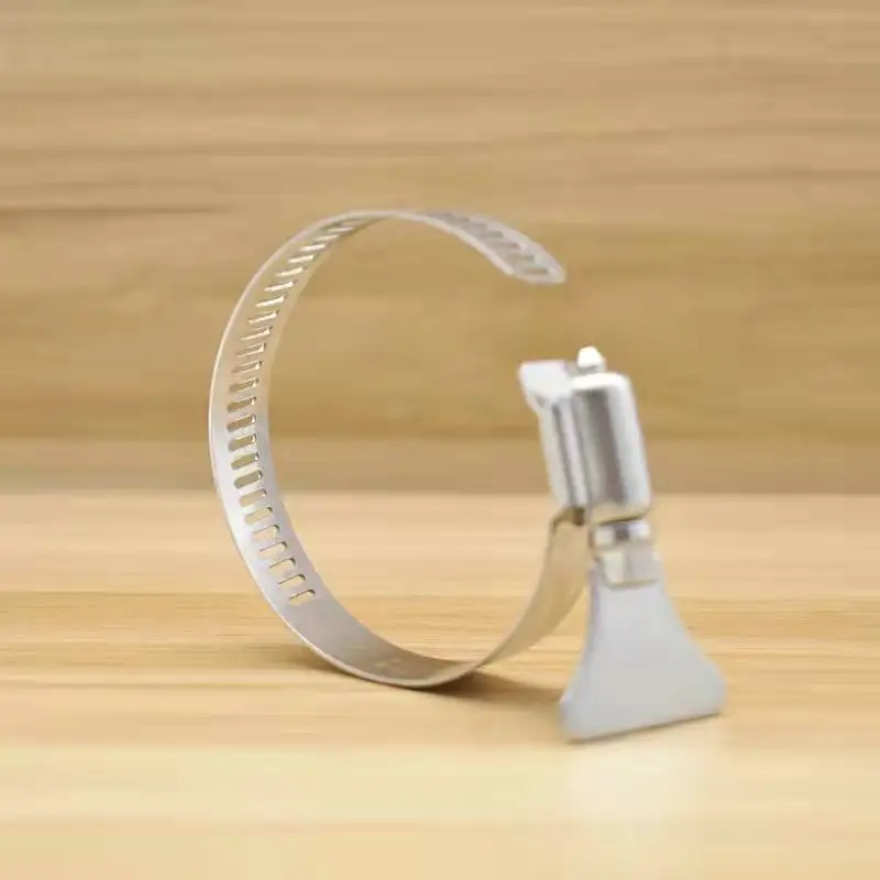 5/10 шт. хомут для шланга с червячной передачей регулируемый 6-63 мм зажим