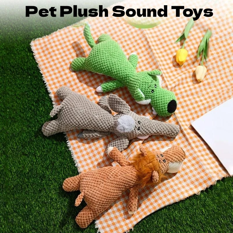

Funny Pet Soundmaking Toys Dog Chewing Toy Outdoor Interactive Training Dog Supplies Squeak Teeth Cleaning Plush Bone Molar Toy