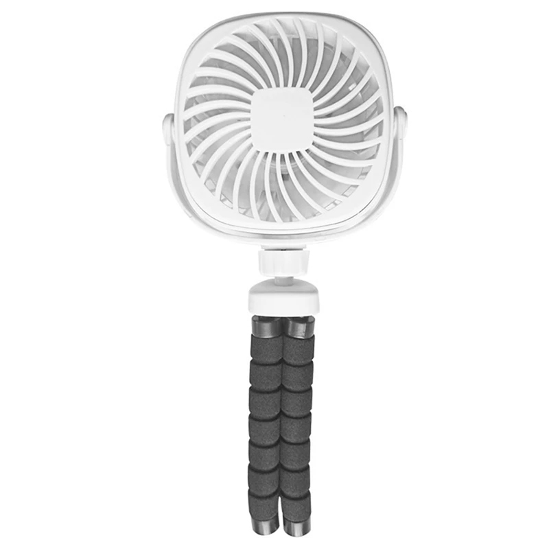 

USB Fan Mini Hand-Held Octopus Clip Fan Foldable Storage Design 360° Rotation Function Portable Clip Silent Electric Fan