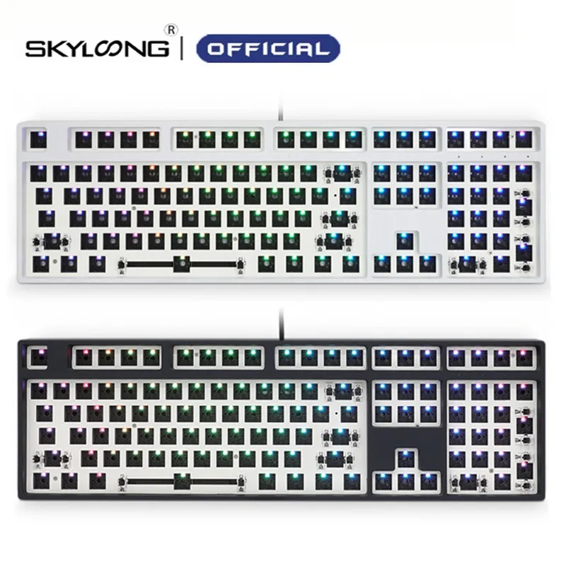 

SKYLOONG GK108 Hot-Swap DIY Custom Mechanical Keyboard Kit With RGB Backlit Fully NKRO Gaming Keyboard Support RGB 3/5Pins