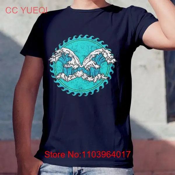 Футболка Umberlee Crashing Waves Symbol Beach Goddess of the Sea Queen Depths Sailor Deity Dnd с длинными или короткими