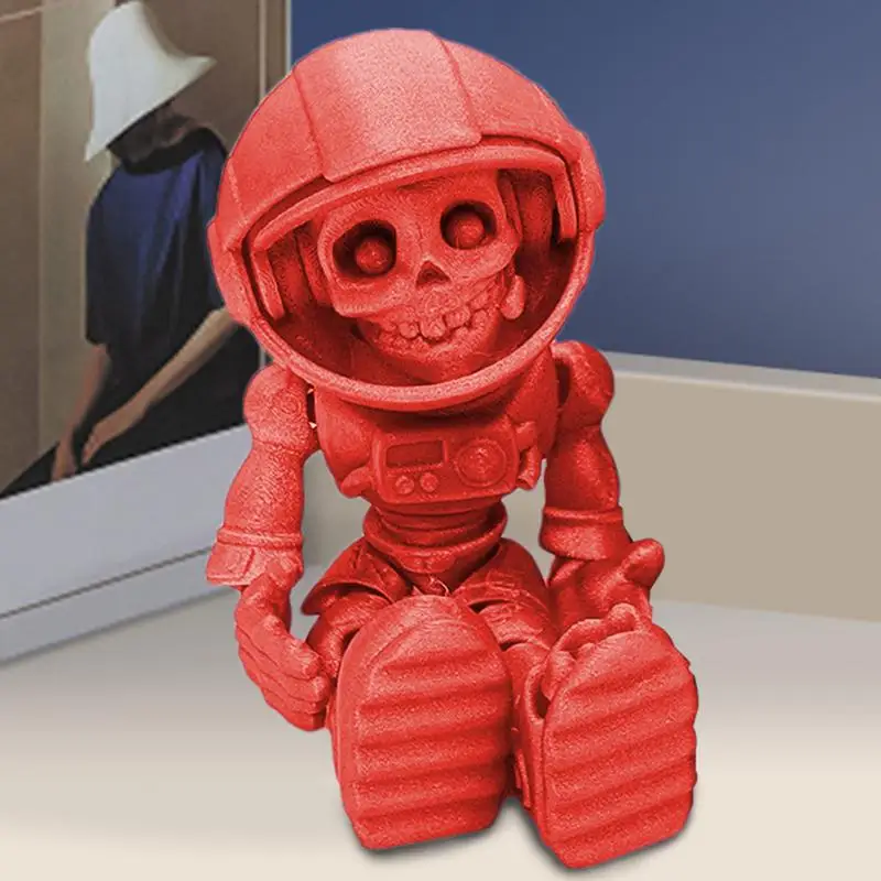 Шарнирный скелет с 3D принтом астронавт череп настольная игрушка декор
