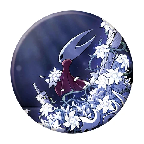 58 мм игровая эмалированная брошь с полым рыцарем для рюкзака, булавки для сумки, аксессуары, значок с героями мультфильмов, булавки для лацканов для фанатов, ювелирные изделия, подарки для друзей