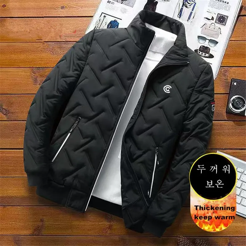 

Winter Men Golf jackets fashion Down cotton golf wear male Coats Windbreak thick warm Tops Bomber Stand-up Golf Best Men Apparel
