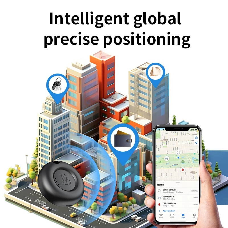 Фото GPS-локатор, устройство против потери, интеллектуальная сигнализация против потери для детских ключей от домашних животных, двустороннее поиск и подарки в длительный режим ожидания №2