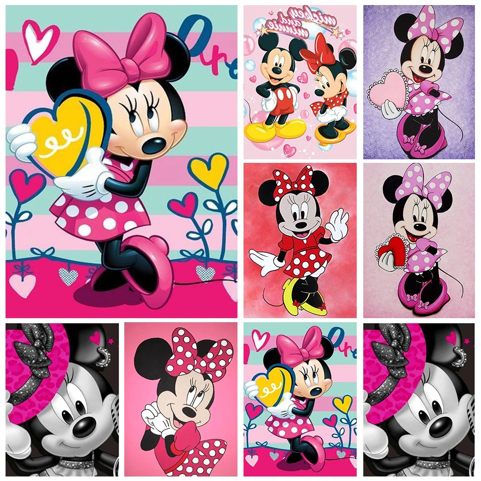 

5D Diamonds Painting Disney Cartoon Mickey Mouse Princess Cross Stitch Diamonds Embroidery Mosaic Pictures Of Rhinestones Ll1384