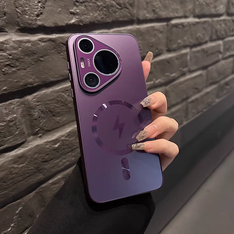 Ультратонкий матовый магнитный чехол AG для чехлов Magsafe Huawei Pura 70 Ultra Mate 60 Pro Plus