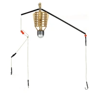 with line hooks feeder fishing goods supplies 20304050g trap basket holder bait cage load iron head fishing feeder tackle