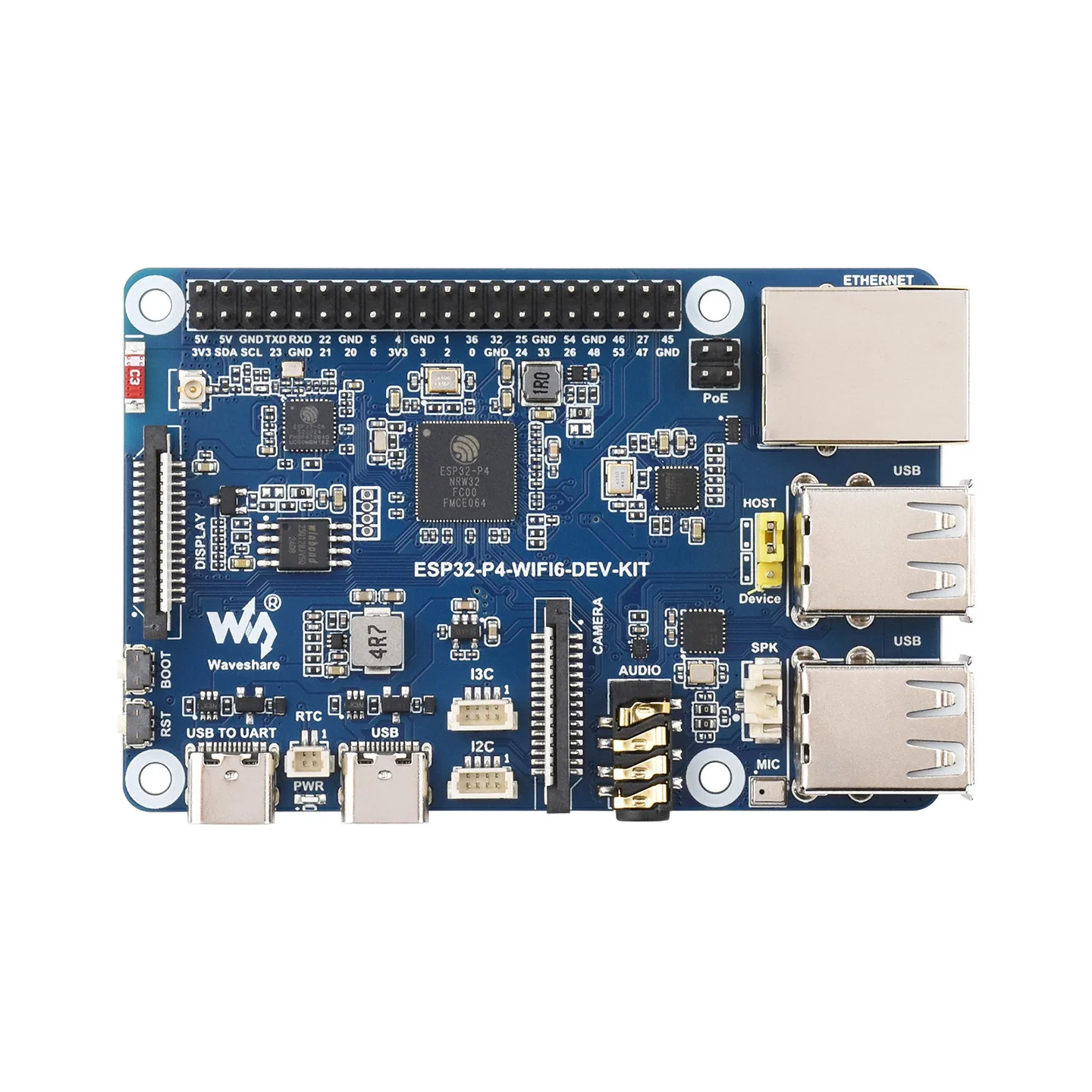Фото Плата разработки Esp32-p4 с поддержкой Wi-Fi 6/Bluetooth 5/BLE 5, совместимая с основными моделями больших ИИ-моделей №3