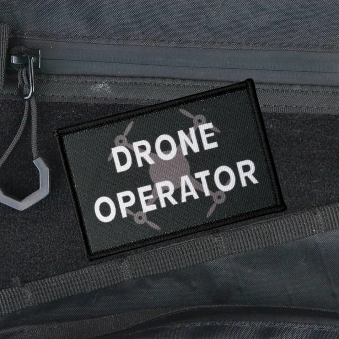 Фото Тактическая нашивка Drone Operator Morale с принтом на липучке для одежды, наклейка на военный армейский рюкзак №1