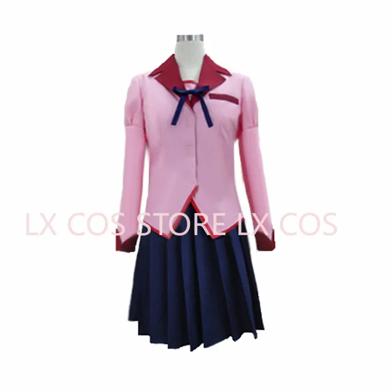 Senjougahara Hitagi Косплей Костюм Hanekawa Tsubasa Anime Bakemonogatari Monstory Индивидуальный размер