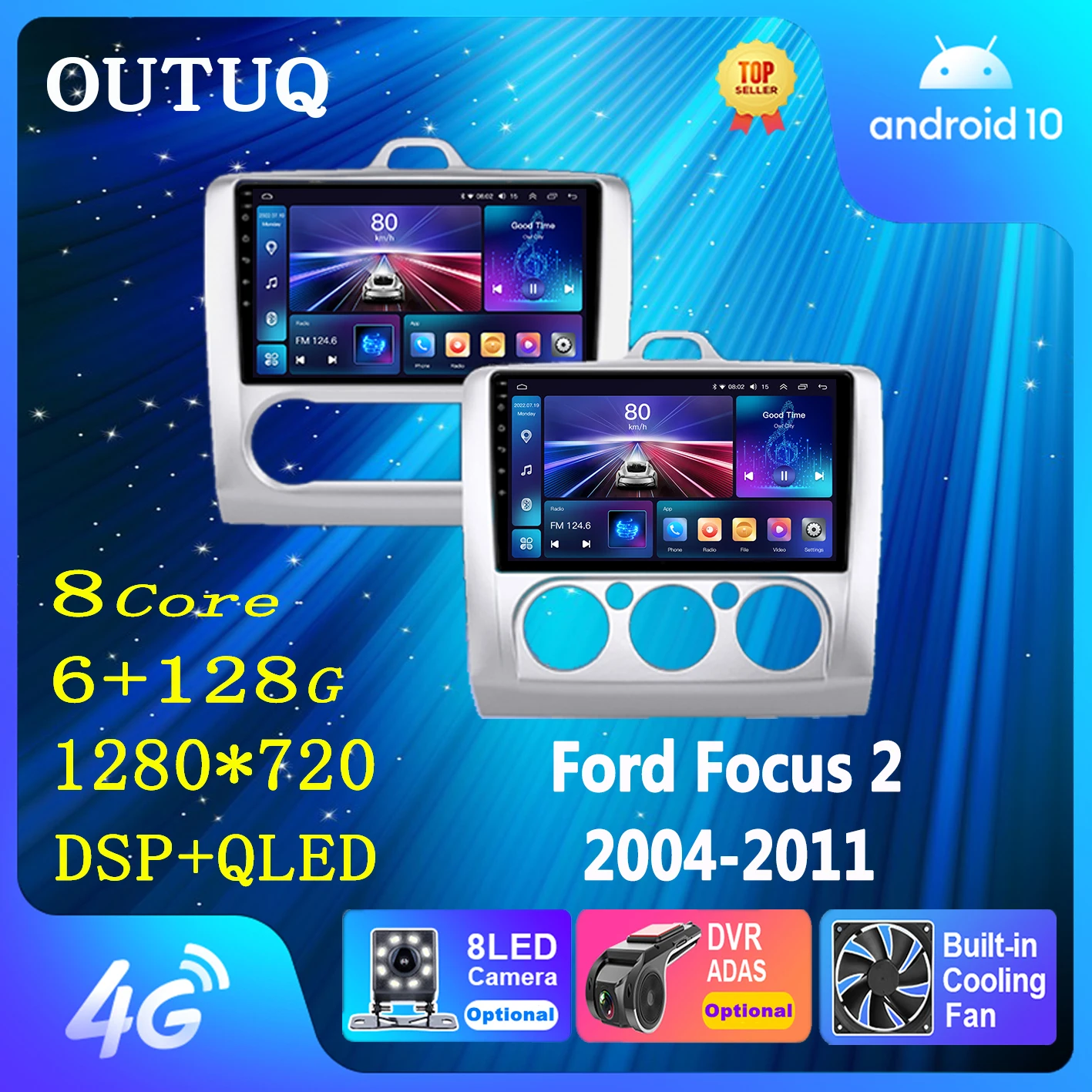 

Cooling Fan Auto For Ford Focus 2 3 Mk2 Mk3 2004 2005 - 2011 Exi AT Carplay Car Radio 4G Multimedia Player GPS 2 Din Autoradio