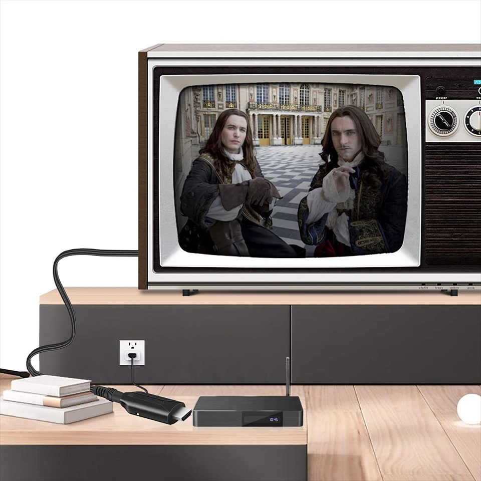 1080P HD HDMI-совместимый с SCART Video Audio Высококлассный преобразователь Кабель-адаптер