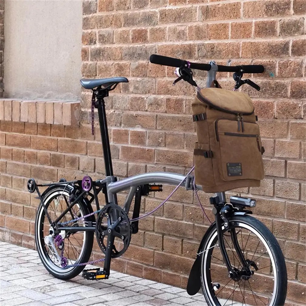 Многофункциональный холщовый дорожный рюкзак для велосипеда Brompton спортивная