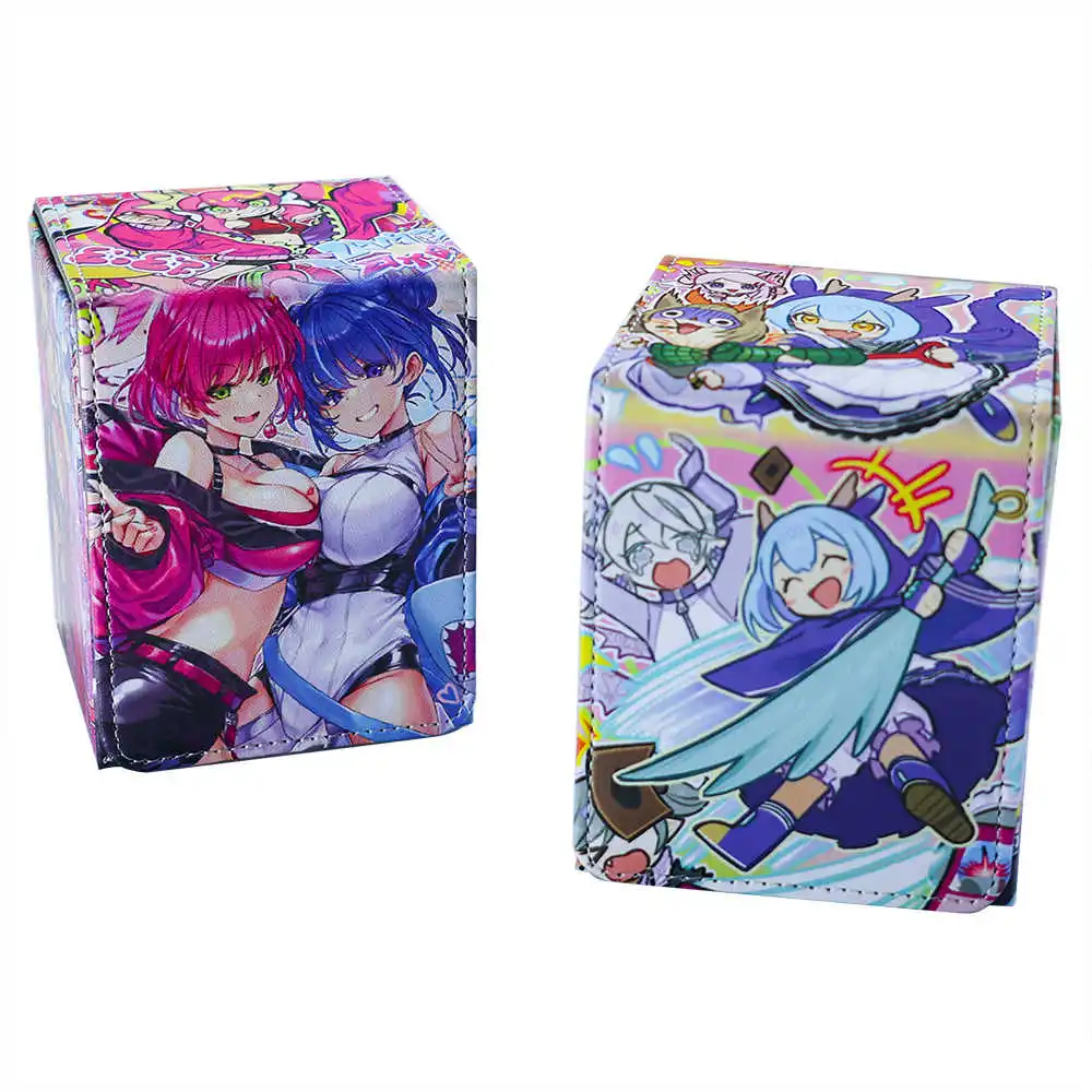 100+ коробка для хранения карт аниме из искусственной кожи колода настольной игры