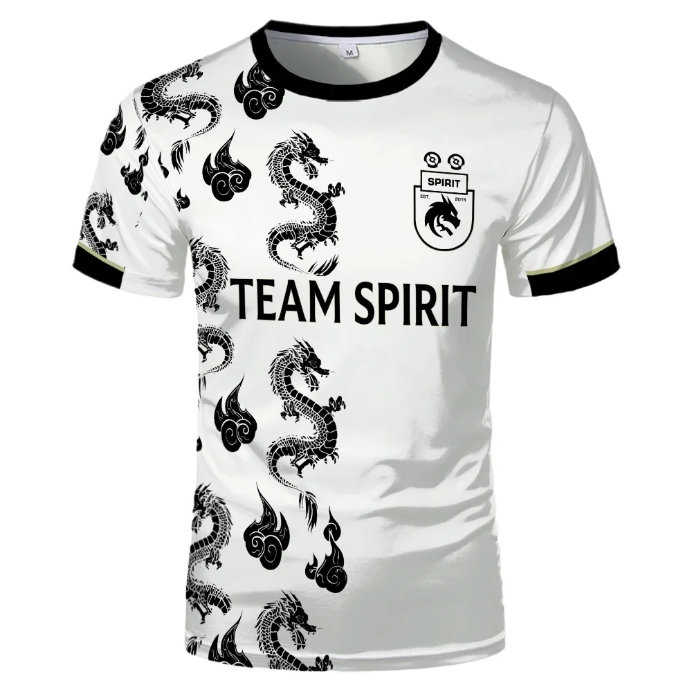 Фото 2024 Новая футболка Team Spirit Джерси Dota CS GO ESports Game Uniform Мужская футболка Player Donk Sports Contest Одежда Футболки для фанатов №4
