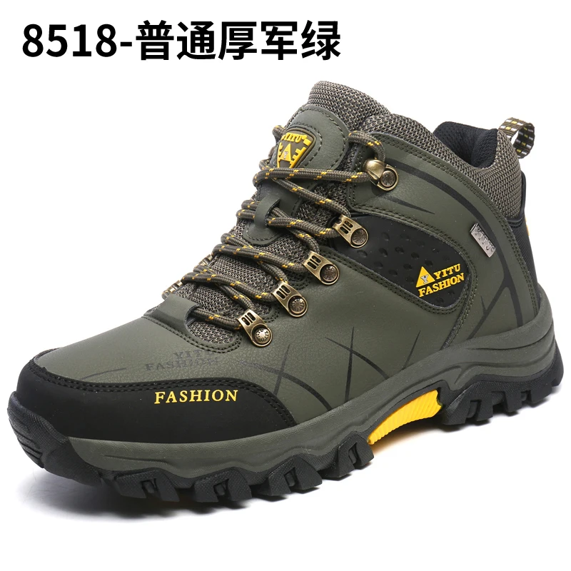 New classic style men's hiking shoes lace-up men's sneakers outdoor jogging hiking hiking comfortable large size sneakers 39-47