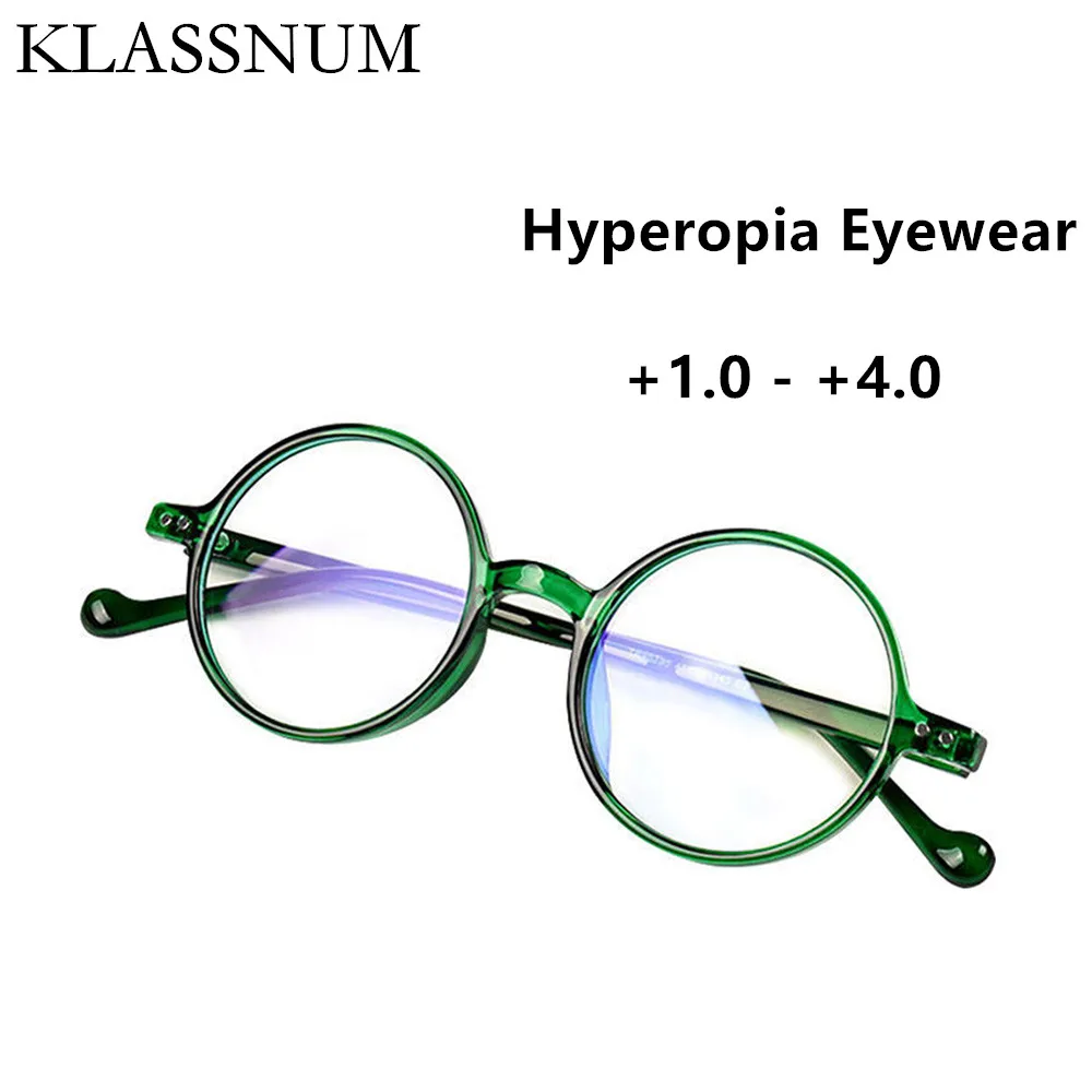 

1Pcs Retro Round Reading Glasses Ultralight Small Frame Presbyopic Eyeglasses Blocking Blue Light Hyperopia Eyewear +1.0 - +4.0